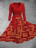 Women's Wizard School Print Two-Piece Dress