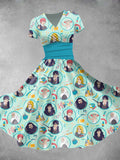 Magic School Print Maxi Dress