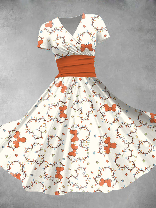 Women's Cartoon Print Casual Dress