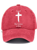 Women's Casual I Can'T But I Know A Guy Print Baseball Cap