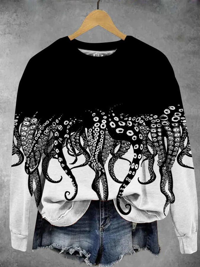 Vicious Octopus Graphic Sweatshirt