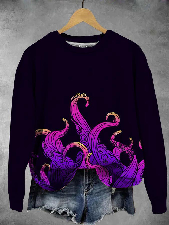Vicious Octopus Graphic Sweatshirt
