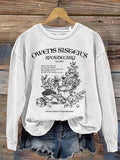 Magic Practical Apothecary Witch Print Casual Sweatshirt