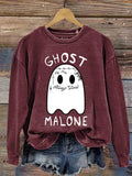 Ghost Malone Halloween Casual Sweatshirt