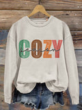 Women's Gozy Saeson Print Casual Long Sleeve Sweatshirt