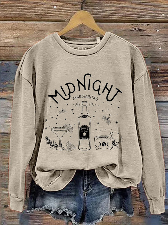 Midnight Margaritas Practical Magic Midnight Margaritas Practical Magic Print Casual Sweatshirt