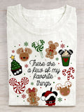 Christmas These Are a Few of my Favorite Things Print T-shirt