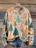 Christmas Tree  Art Print Knit Pullover Sweater