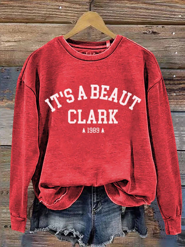 It's a Beaut Clark Christmas Retro Casual Sweatshirt